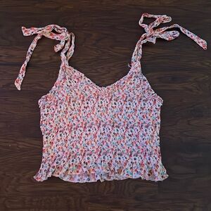 Forever 21 floral crop top. Size small